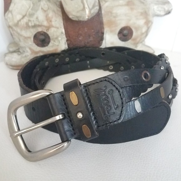 Fossil Accessories - Fossil Twist Studded Leather Belt